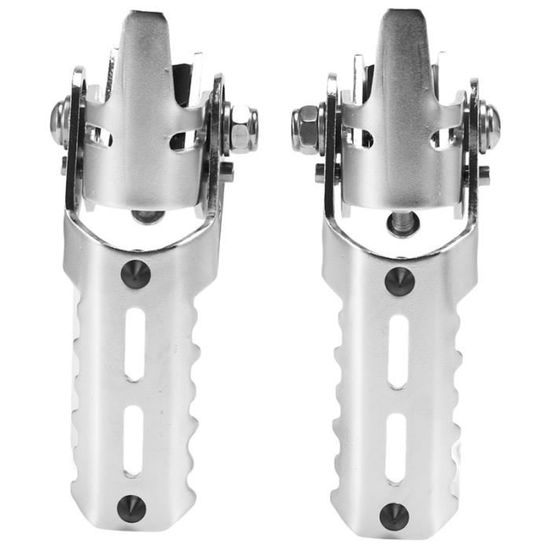 Pinces De Montage Chromées Pour Repose-pieds Autoroute Harley - 1 1/4″, Protection Moteur