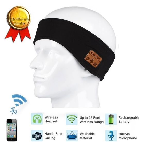 Bandeau LED Sport USB Rechargeable ATNKE - 4 Lumières, Antidérapant - Pour Running, Yoga, Cyclisme