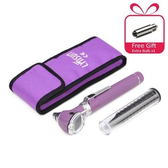Kit Otoscope-ophtalmoscope CYNAMED – Fibre Optique, LED, ORL – Violet