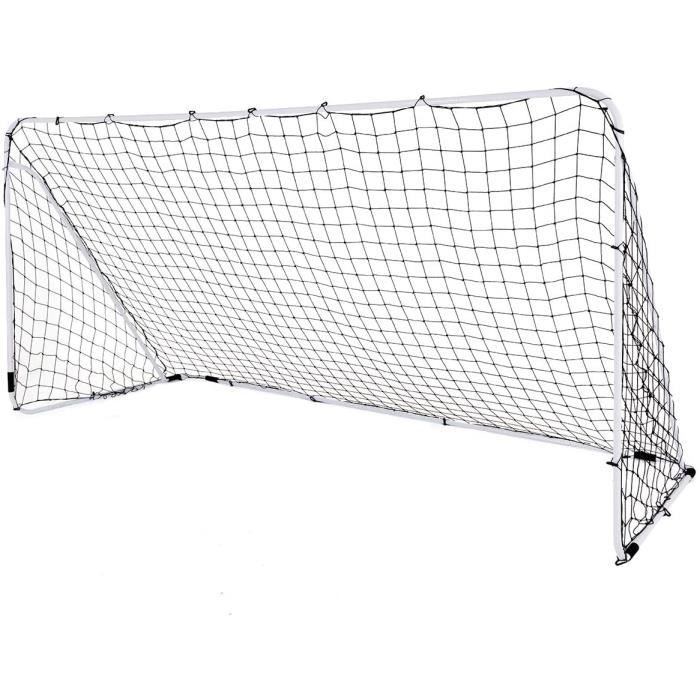 Cage de Football Transportable Filet Imperméable et Poteaux Solides,But de Foot Amovible Montage Simple,Ballon de Football d’Entraîn