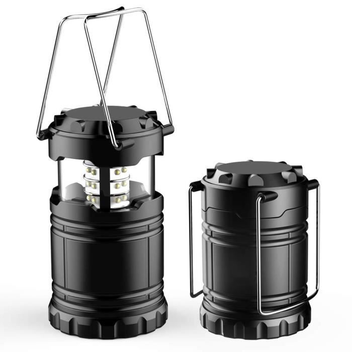 Lampe de Camping LED,Ultra Bright Lampe Camping Pliable Extérieur Résistant à l'eau, Rechargeable Lampe de Poche Randonnée