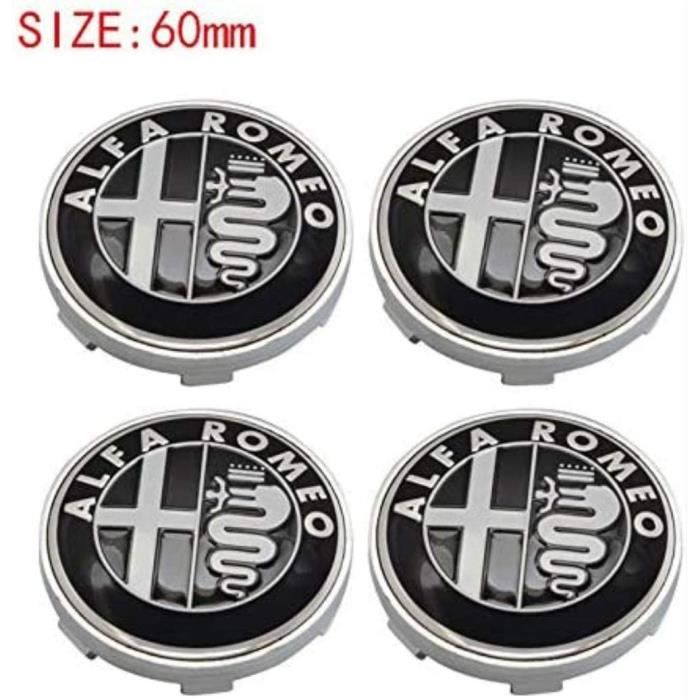 Cache-moyeux Alfa Romeo D'origine (lot De 4) - Référence 71808019 - Pour Alfa Romeo Giulia Et Stelvio