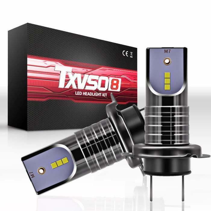 Ampoules de phare de voiture H7 LED 100W 26000LM 6000K CSP puce 2pcs @WSB90220636B