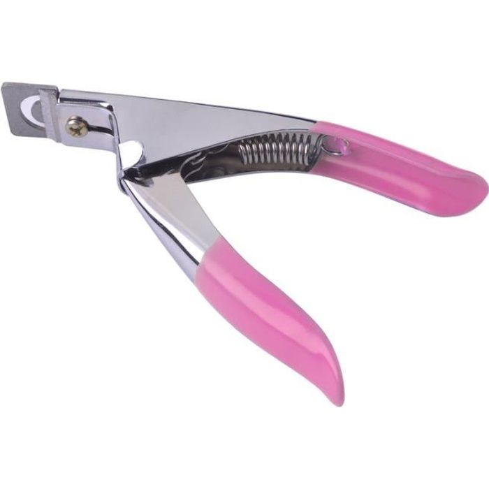 Pince Guillotine coupe ongle pour la coupe des faux ongles, tips et capsules avec bec arrondi Couper Faux