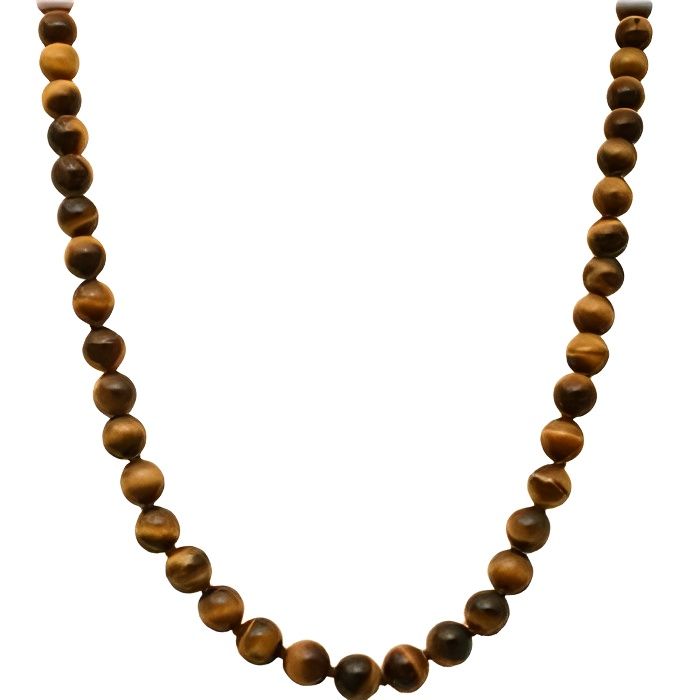 Collier Oeil de tigre Yoko ambré