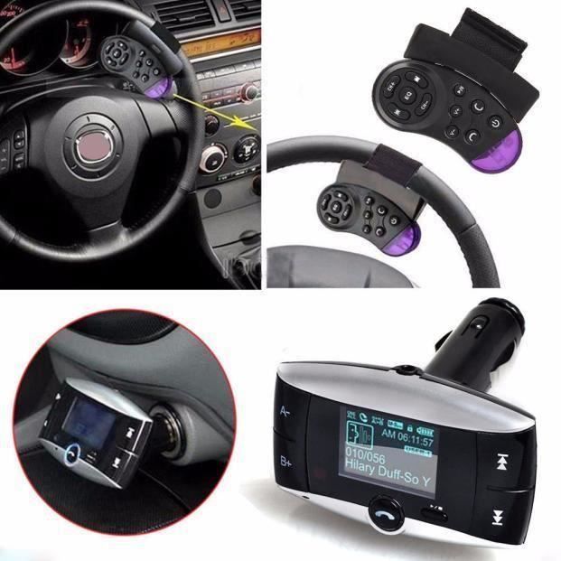 HT 2019 1.5''LCD MP3 Kit voiture lecteur Bluetooth Transmetteur FM Modulator SD MMC USB à distance - HTNSY1212A6022