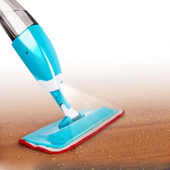 Goddess-Balai Lave-Sol avec Vaporisateur bleu Mop à main à 360 degrés multifonctionnel Mop Outils de nettoyage de sol pour ménage