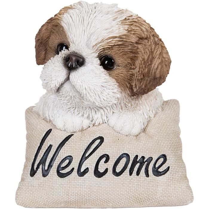 Sculptures et statues de jardin Vivid Arts PW-STZU-F Décoration de maison ou de jardin Motif Shih Tzu 34695