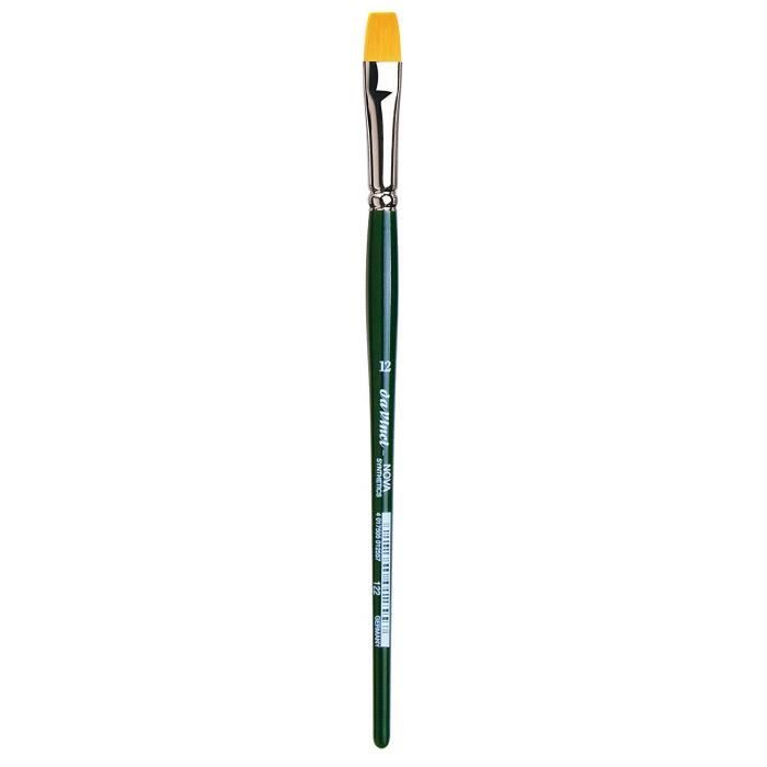 Pinceaux da Vinci Nova - Serie 122 - Brosse en Fibres synthétiques, Ligne School et Hobby - Taille 12 121522