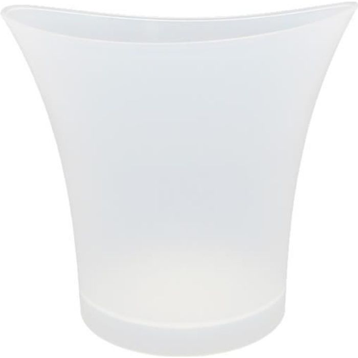 Seau À Glace Lumineux De Bière De Seau À Glace De Champagne 5L Led Seau À Glace En Plastique Rond do99