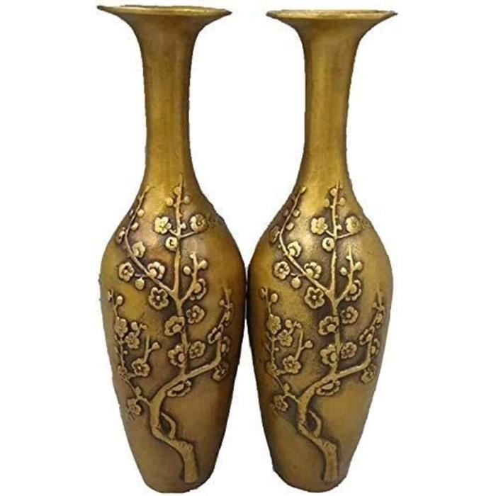 VASE NGER Vase Vase Creative Simpliciteacute Vases Vintage Bronze Deacutecoration Robuste Grand Laiton Ornements Design Prune En1884