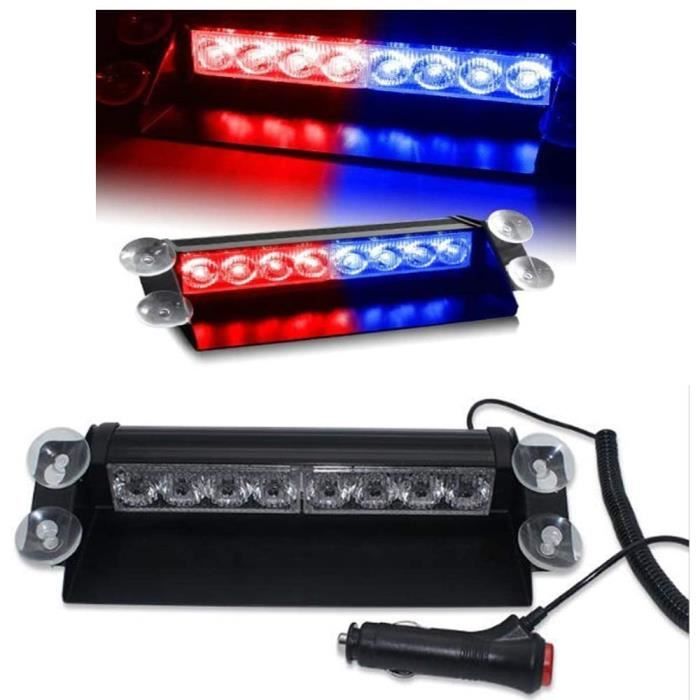 Lumières LED d'urgence voyant d'avertissement LED,12V 8 voyants de balisage d'avertissement de danger de LED pour tableau de bo 106