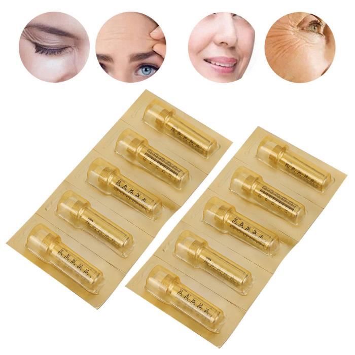 Drfeify tête d'ampoule de stylo d'acide hyaluronique 10 pièces 0.5ml ampoule tête seringue aiguille acide hyaluronique accessoire