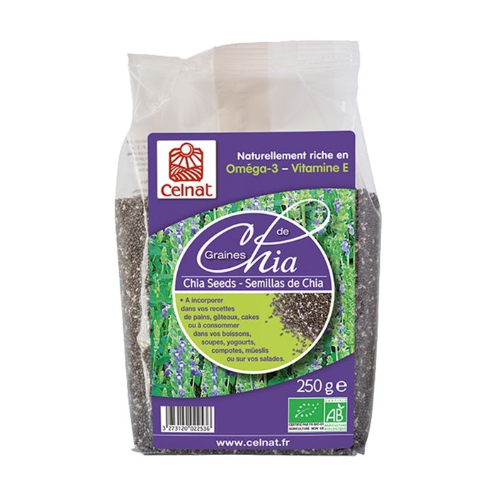 Graines de chia biologiques celnat omega 3 et v...