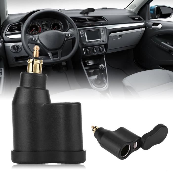LLA® Camion ATV bateau 12 v 24 v 3.3A double prise USB chargeur adaptateur secteur voiture moto USB allume cigare adaptate En Stock