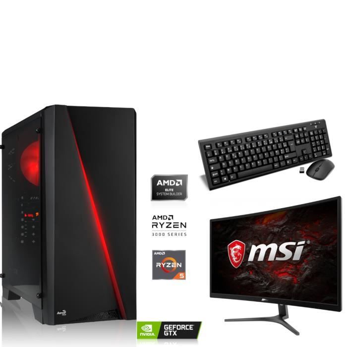 Memory PC Gamer | AMD Ryzen 5 3600 6x 3.6GHz | 16Go DDR4 | 6Go GeForce GTX 1660 Ti | 480Go SSD | Sans système d'exploitation | WiFi
