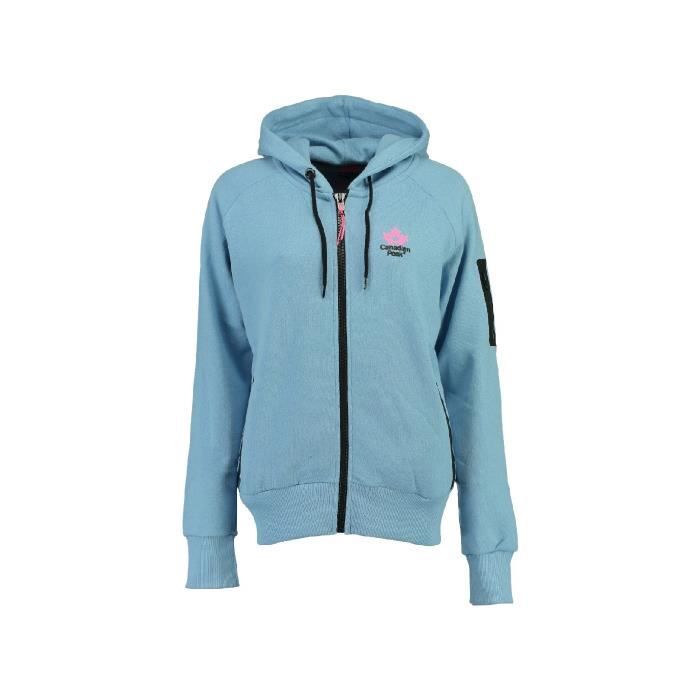 Sweat � capuche Femme Canadian Peak Fabiola Bleu Ciel