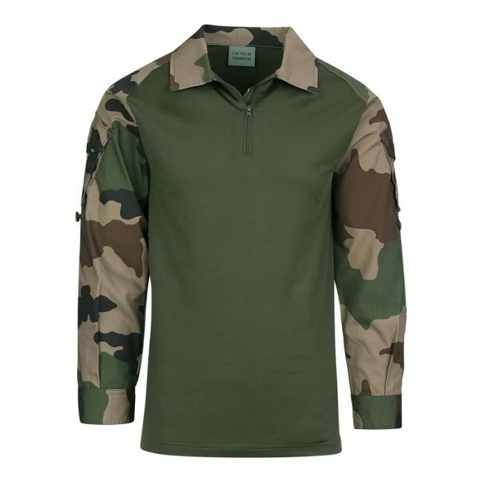 CHEMISE TACTIQUE / COMBAT SHIRT UBAC FRANCE RECON 101 INC CAMOUFLAGE CENTRE EUROPE CCE