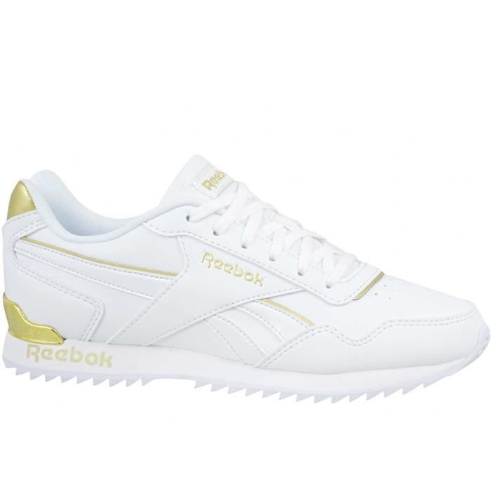 REEBOK Baskets Royal Glide Ripple Clip Doré-Blanc - Femme/Adulte