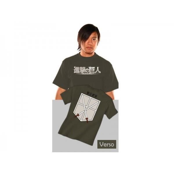 T-Shirt - L'attaque des Titans - Cadet Kaki Tai…