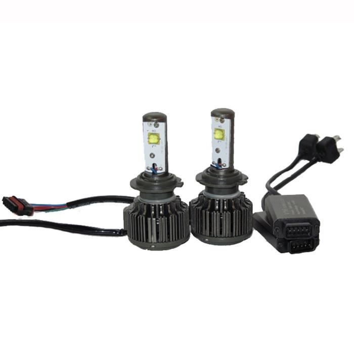 2x voiture 60W 7600LM KIT H7 blanc 6000K LED ampoule de phare feux de conduite