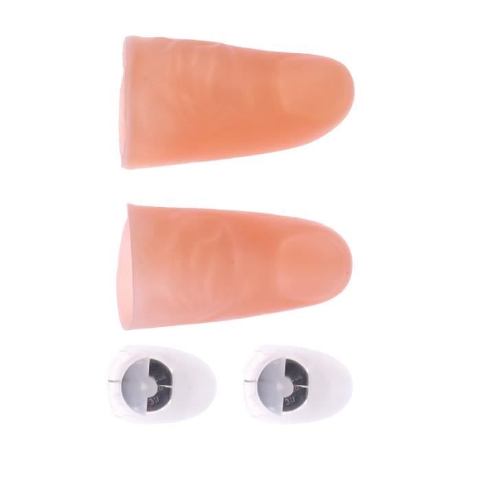 1 paire de lumière de doigt pratique artificielle astuce jouet pouce lampe pour FAUX ONGLES - CAPSULE - TIPS - FORME - PROTHESE