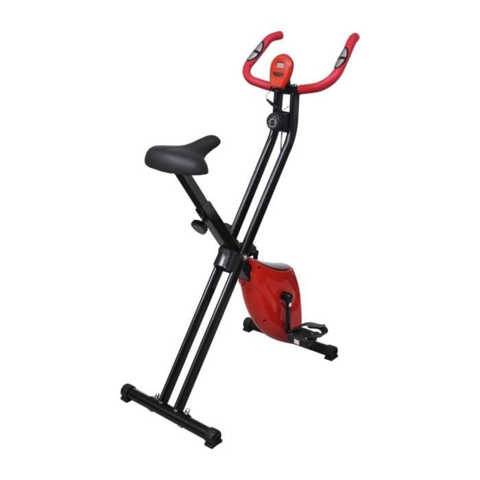 Vélo d'appartement pliable Magnétique Xbike 2,5 kg Noir Rouge Multicolore