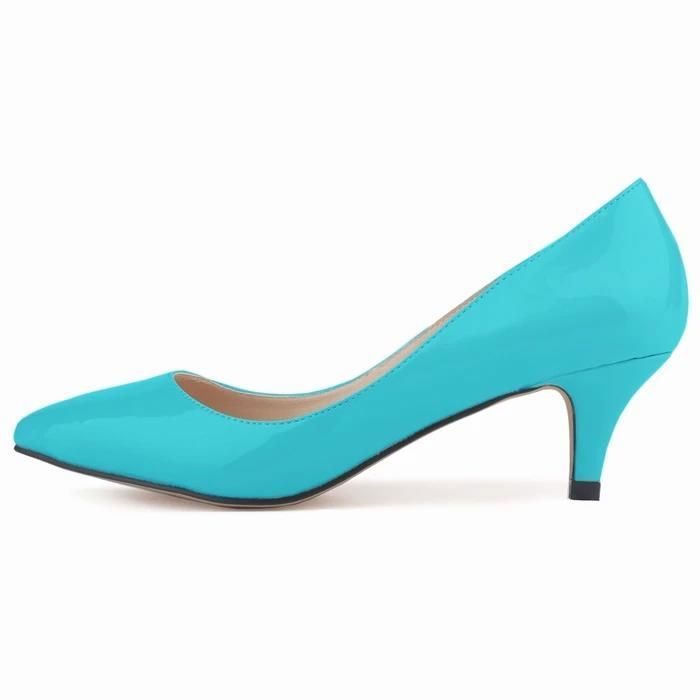 Escarpins à Talons Aiguilles Noirs - Pointure 37 - Cuir Vernis - Talon Haut (7,6-10 Cm) - Neuf Avec Emballage