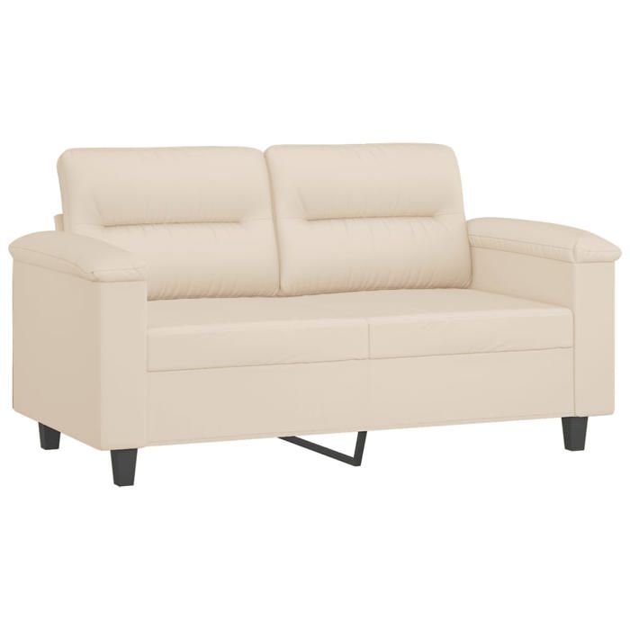 BEAU Canapé à 2 places Beige 120 cm Tissu microfibre SS0000251590