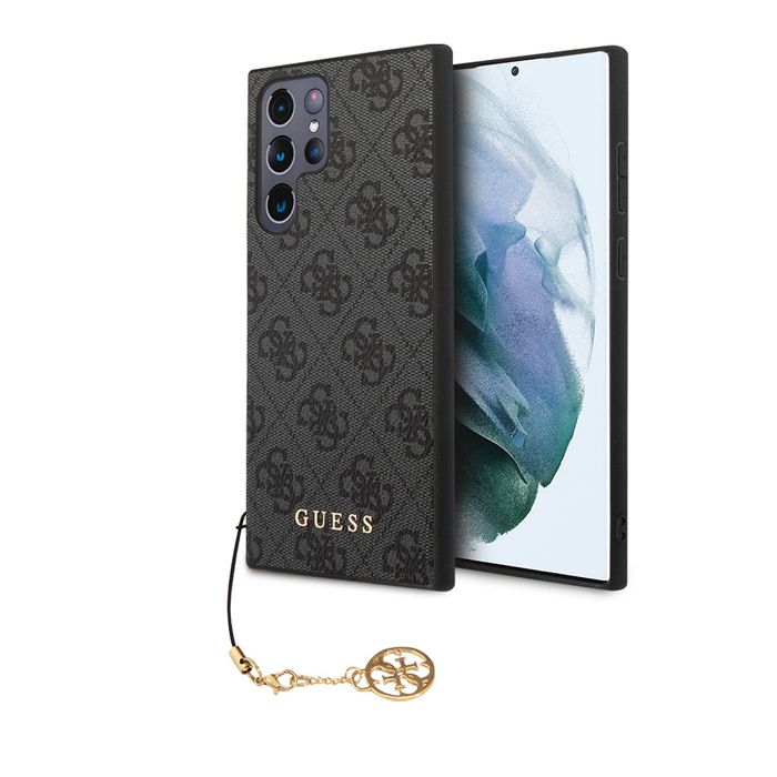 Guess 4G Charms Collection Coque pour Samsung Galaxy S24 Ultra