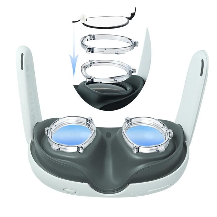 HMHAMA Lentilles Myopie Magnétiques VR Meta Quest 3 - Anti Lumière Bleue