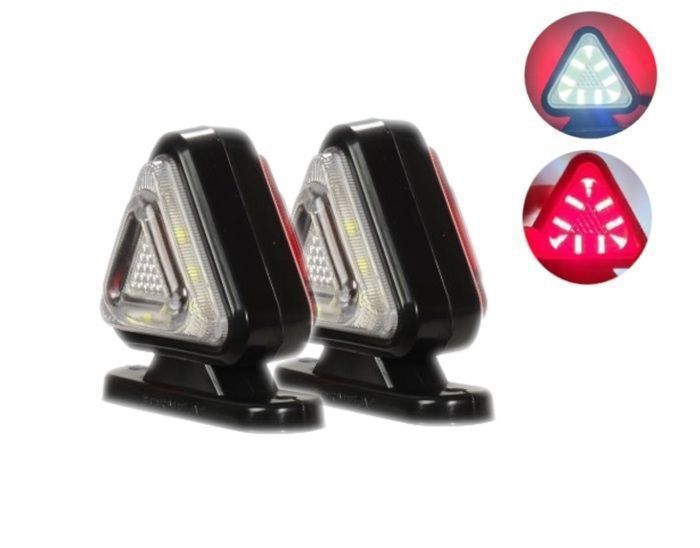2x LED Feux de Gabarit Feux de Position Camion Caravane Remorques Bus