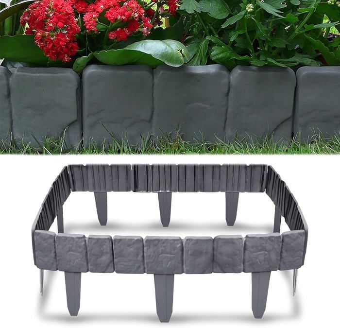 Bordure Pelouse Métal Galvanisé 35m - Hauteur 18cm