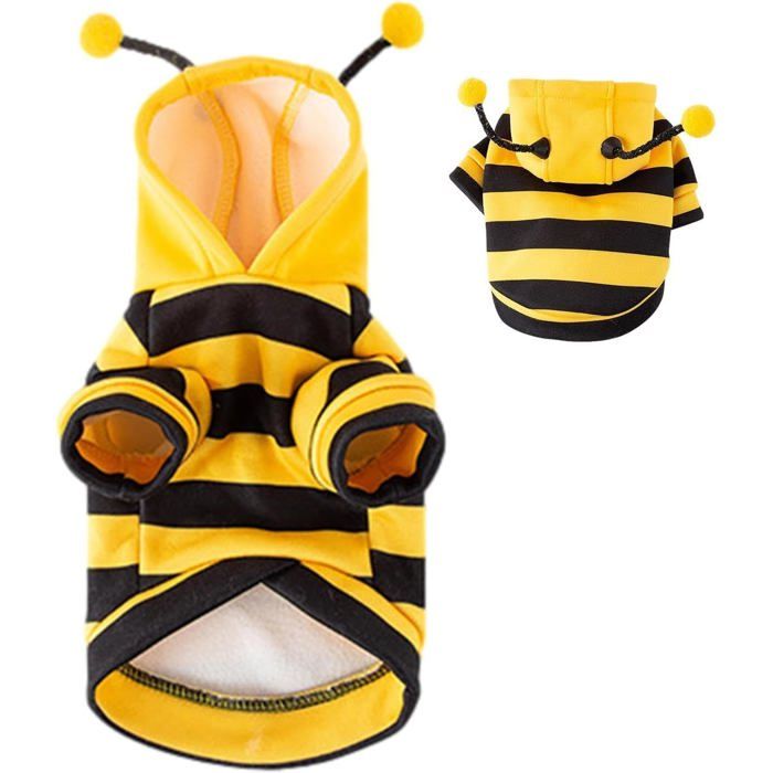 Comparer les prix de Chiens abeilles à capuche Halloween Pet Bee Costume Sweats à capuche Chat chien Vêtements Fournitures pour animaux de