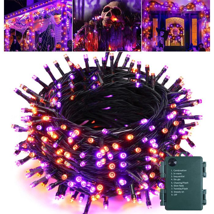 LIGHTOP Lot De 2 Guirlandes Lumineuses Solaires D'extérieur