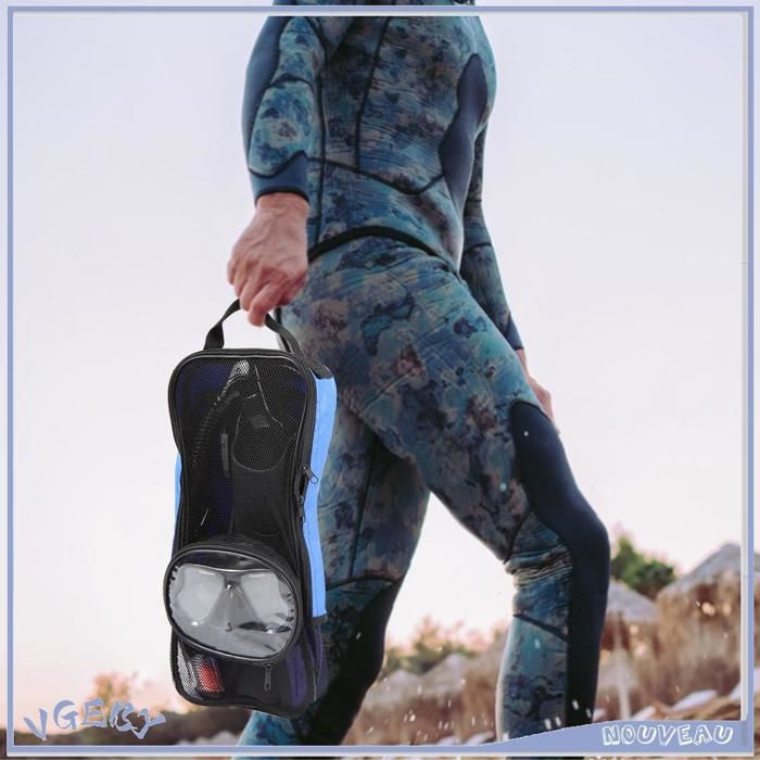 Sac En Maille Pour équipement De Plongée Ou Sport - Nylon Résistant | Grande Capacité | Respirant Et à Séchage Rapide