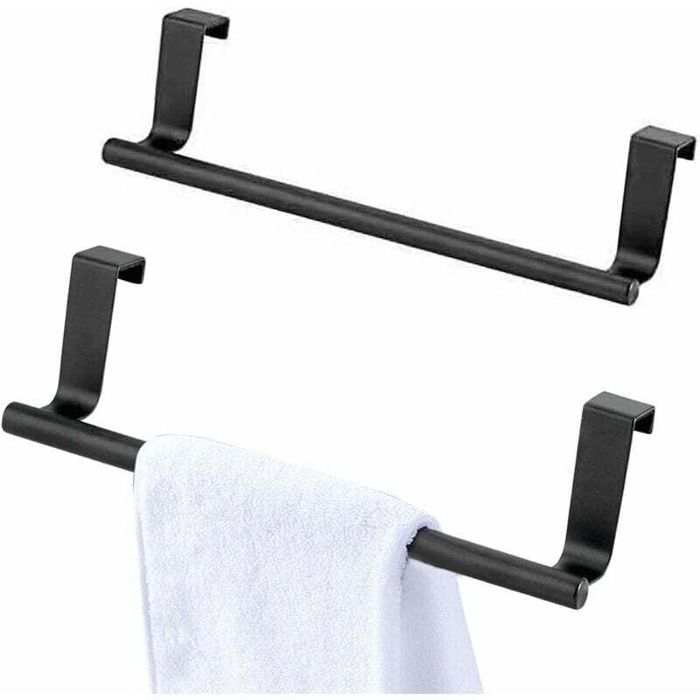 Porte-torchon - PZCC - PZCC - Sans perçage - Inox - Pour portes jusquà 19 cm