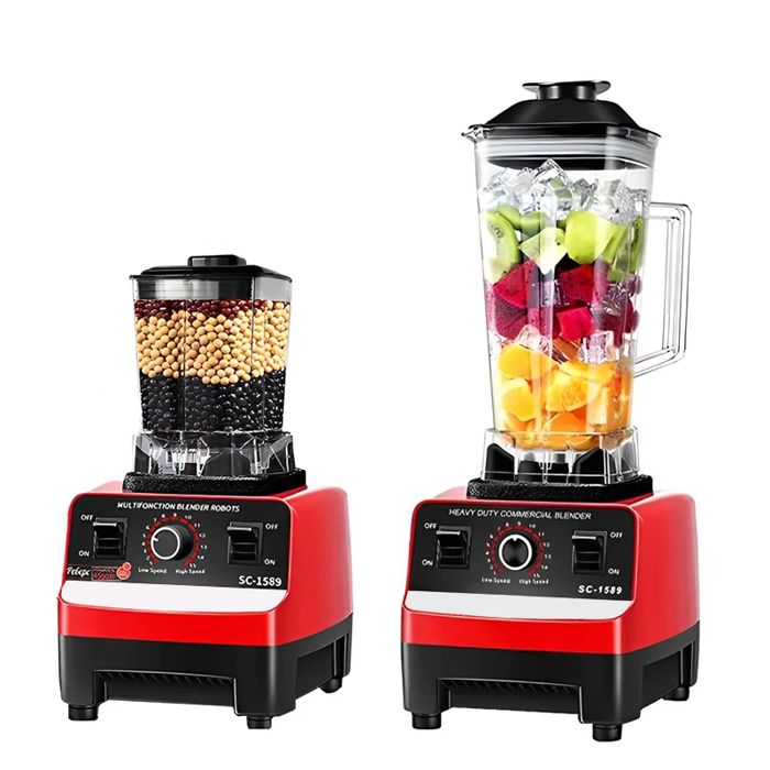 Blender 2 L 2000 W - Appareil à milkshakes et sorbetières - Lames en acier inoxydable - Bol mélangeur sans BPA - Autonettoyant