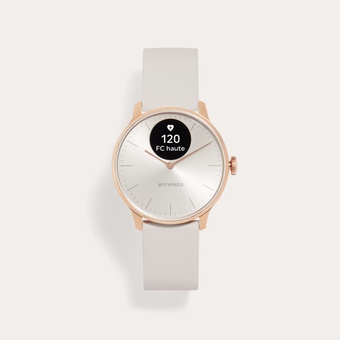 WITHINGS ScanWatch Light - Montre connectée santé cardiovasculaire 37mm Or Rose