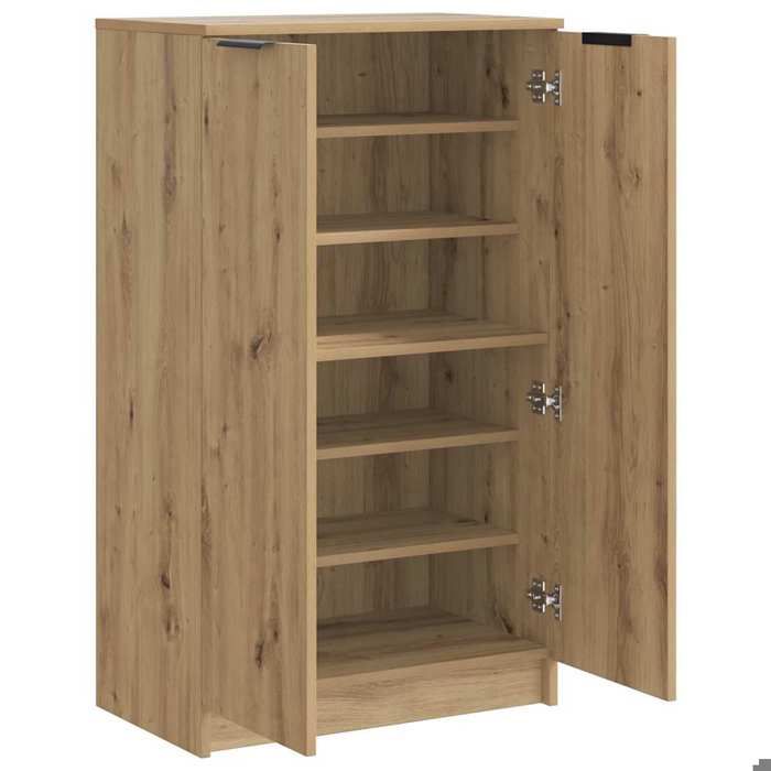 Décoratif - Armoire de rangement à chaussures - Cabinet couloir - chêne artisanal - Bois dingénierie 8899609