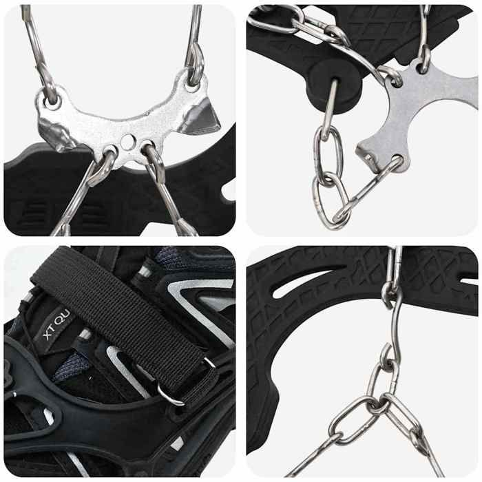 NEUF Crampons pour chaussures Noir L FR00_94420931722 NEUF Crampons pour chaussures Noir L FR00_94420931722