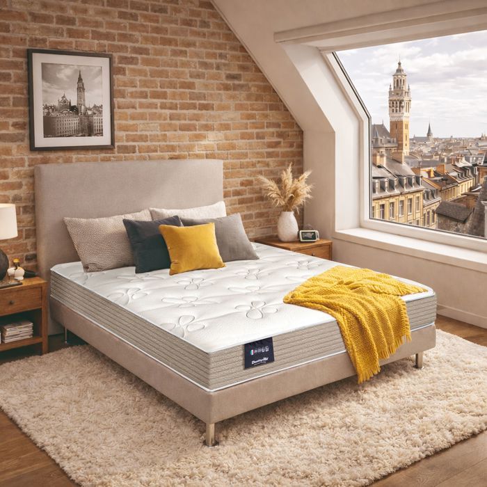 Matelas 80x200 cm latex ferme Dunlopillo Lavande 2 Matelas 80x200 cm latex ferme Dunlopillo Lavande 2