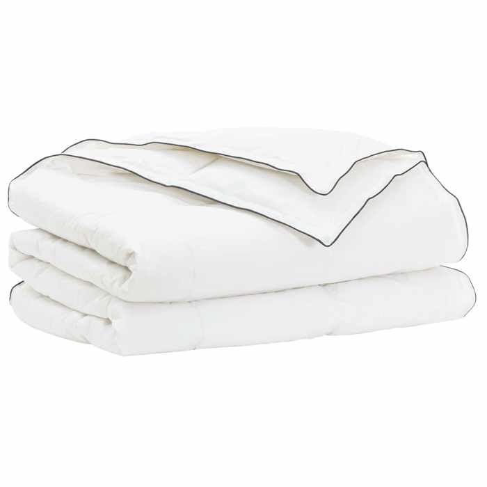 vidaXL Couette 240 x 220 cm 100% Coton Blanc 42041969