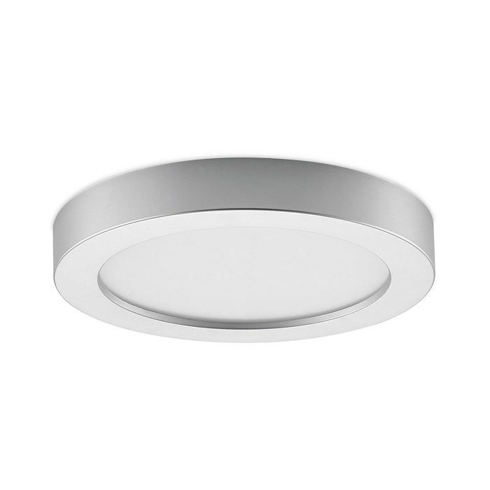 LED Plafonnier Edwina à intensité variable (Moderne) en Gris Aluminium e. a. pour Salle de bain (1 lampe à) Eclairage Lampe