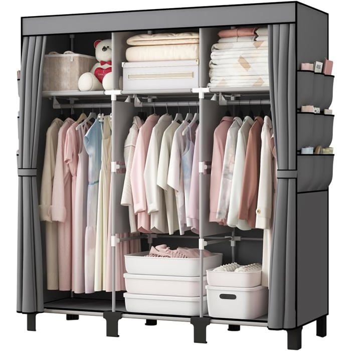 Armoire En Tissu Portable 130X45X170Cm[F11]