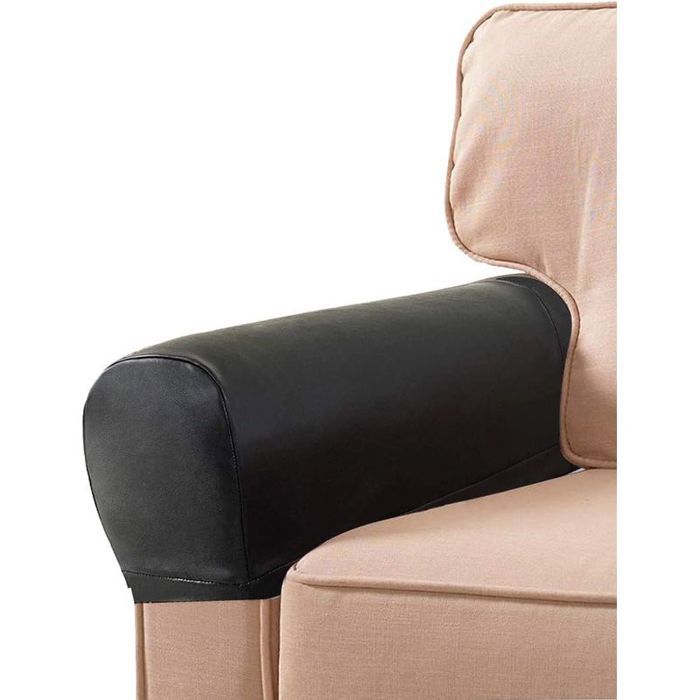 Paire de housses daccoudoir en cuir PU - antidérapantes lavables - taille réglable - 753 3 cm