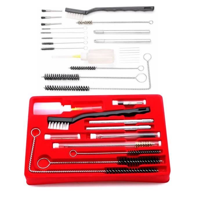 Kit De Nettoyage 19 Pièces Pour Pistolet à Peinture/aérographe - Brosses Et Aiguilles De Précision - 3