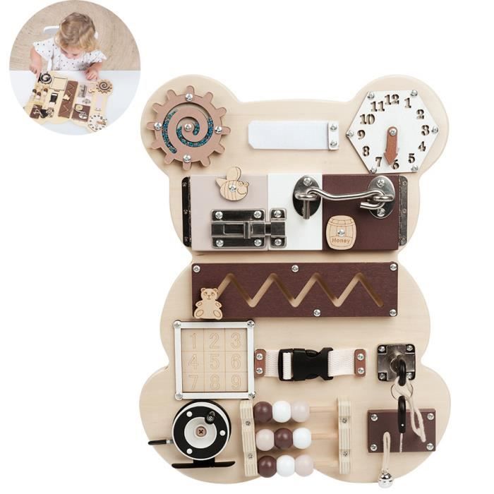 Busy Board Pour Enfants, Jouets Montessori Tableau d'activités Busy Board Pour Enfants, Jouets Montessori Tableau d'activités