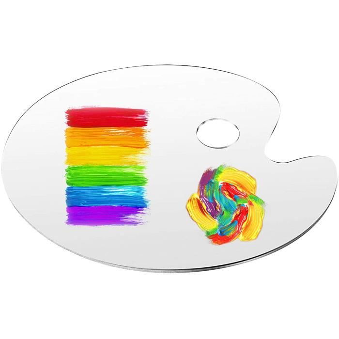 Palette De Peinture Extra Large 25 Compartiments - Idéale Pour Acrylique, Huile Et Aquarelle