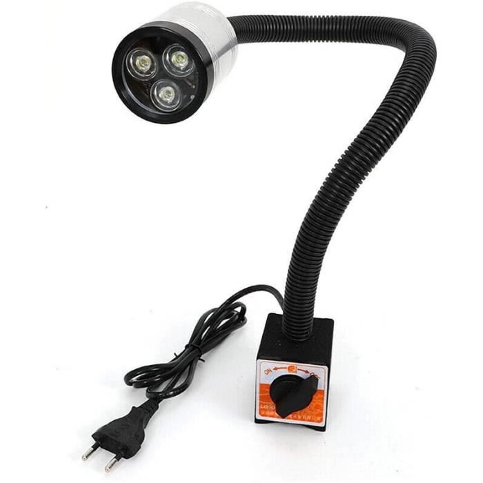 Lampe De Travail LED Ultra Lumineuse 10 W Avec Col De Cygne Flexible Base Magnétique Matériau